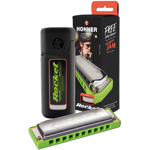 Hohner Progressive Series Rocket Amp Harmonica in the Key of F