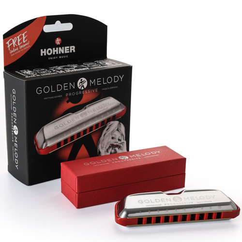 Hohner Progressive Series Golden Melody Harmonica in the Key of D
