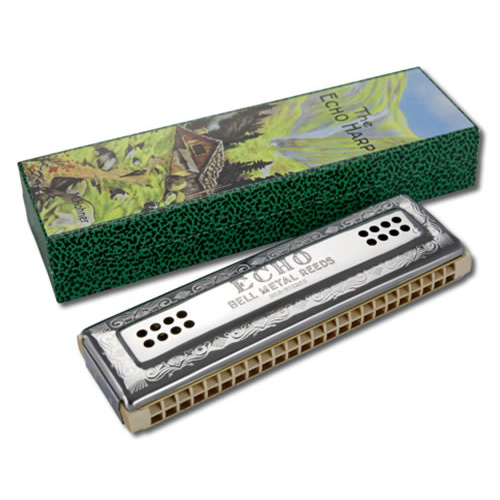 Hohner Echo Harp 2x48 Tremolo Harmonica in the Keys C, G