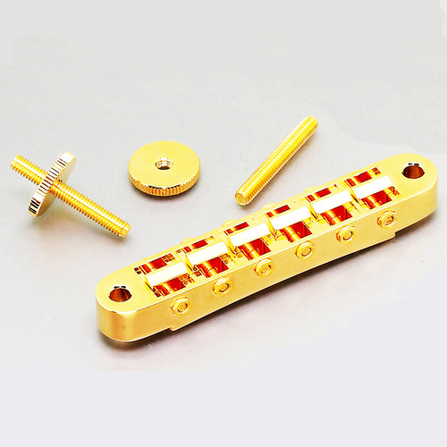 Gotoh GE103B Tune-O-Matic Electric Guitar Bridge (Nashville) in Gold Finish