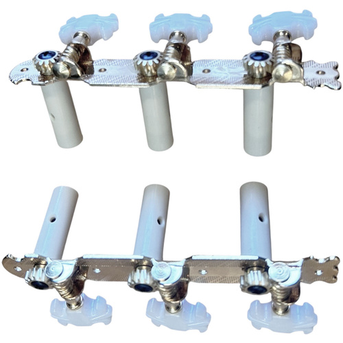 Maxtone Classical Guitar Tuning Machines on Plate in Gold Finish (3+3)