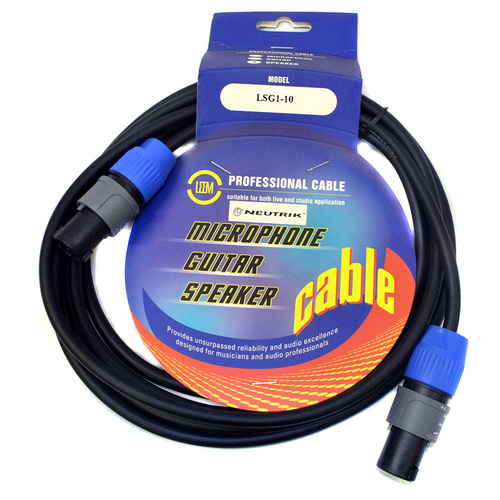 Leem 10ft Speaker Cable (Speakon Female - Speakon Female)