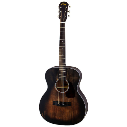 Aria Delta Players Series OM Acoustic Guitar in Muddy Brown Finish