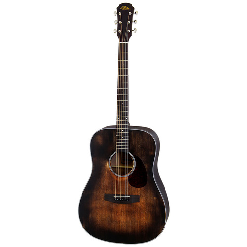 Aria Delta Players Series Dreadnought Acoustic Guitar in Muddy Brown Finish