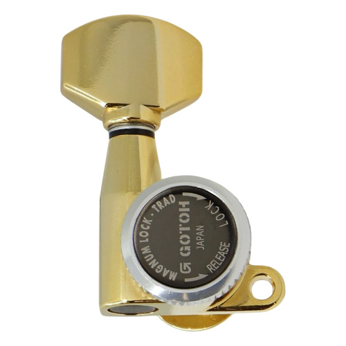 Gotoh SG381 Magnum Lock Traditional Series Guitar Tuning Machines in Gold Finish (6-inline)