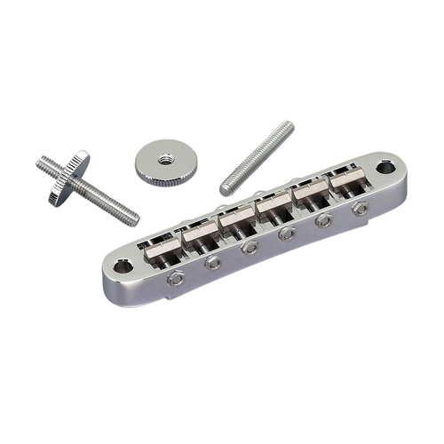 Gotoh Ti103B Tune-O-Matic Electric Guitar Bridge (Nashville) with Titanium Saddles in Chrome Finish