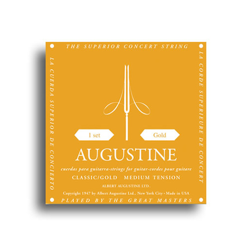 Augustine Classic Gold Strings - Regular Tension Trebles / Medium Tension Basses