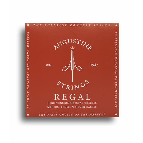 Augustine Regal Red Strings (High Tension Crystal Trebles/Medium Tension Silver Basses)