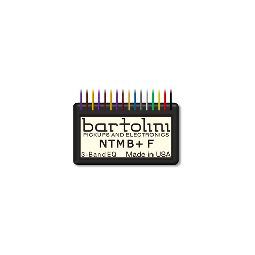 Bartolini NTMB+GF Preamp Module, 3-Band EQ, Fretted with Pre-wired Gain Trimmer