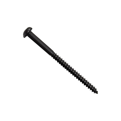 Bartolini Pan Head Phillips Steel Wood Screw in Black Oxide Coated Finish - #4 x 38.1mm (Pk-1)