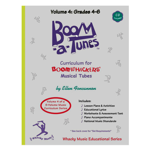 Boomwhackers "Boom-a-Tunes Volume 4" Curriculum Book/CD