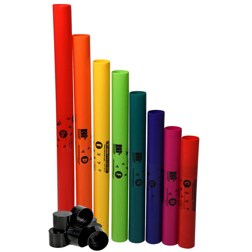 Boomwhackers 8-Note Diatonic C-Major Scale Set with Octaver Caps