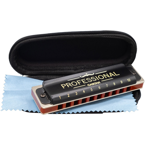 Cascha Professional Series Blues Harmonica in the Key of C