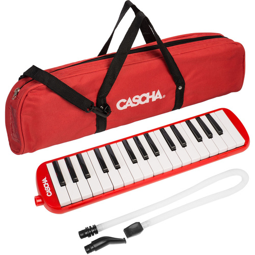 Cascha 32-Key Melodica in Red with Carry Bag
