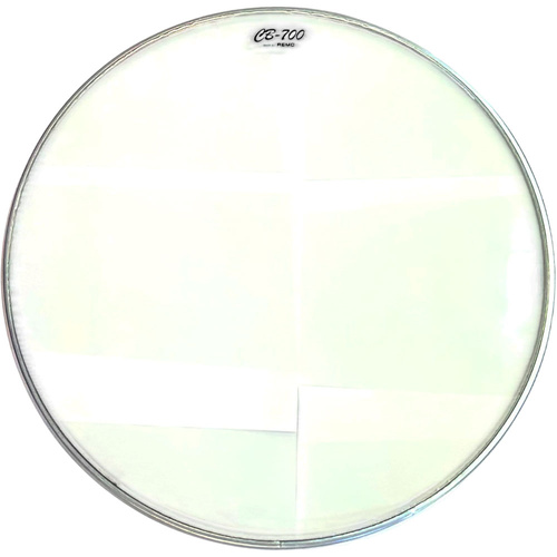 CB-700 Ambassador Clear Batter Bass Drum Head - (24")