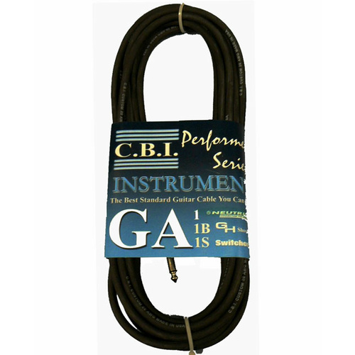 C.B.I. Cables GA1 Series 20ft Instrument Cable