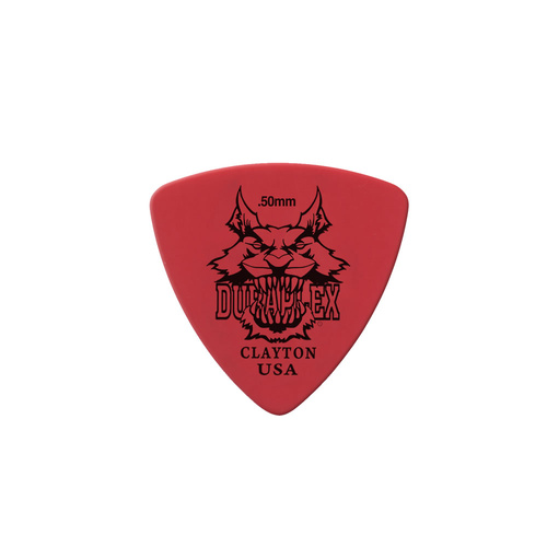 Clayton Duraplex Rounded Triangle Guitar Picks (0.50mm) - 12pk