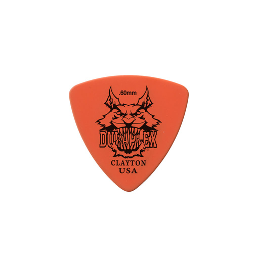 Clayton Duraplex Rounded Triangle Guitar Picks (0.60mm) - 12pk