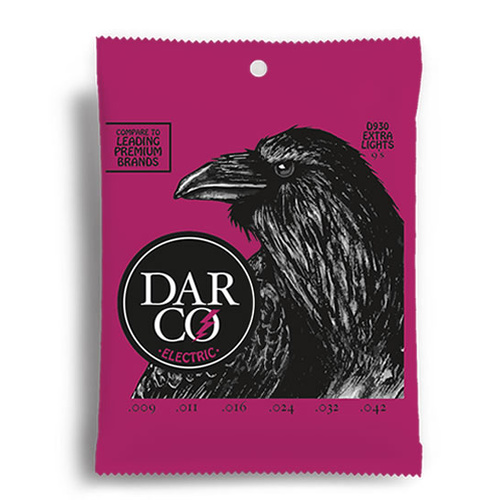 Darco Electric Guitar Extra Light Gauge String Set (9-42)