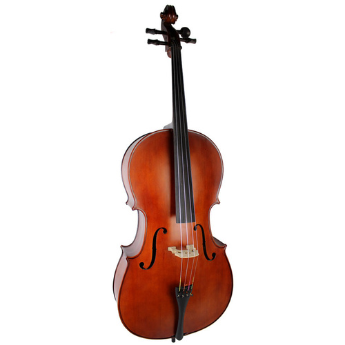 Ernst Keller CB295E Series 4/4 Size Cello Outfit in Antique Semi-Matte Finish