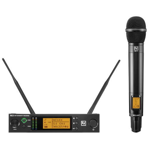 Electro-Voice RE3 Handheld Wireless System with ND76 Dynamic Cardioid Microphone