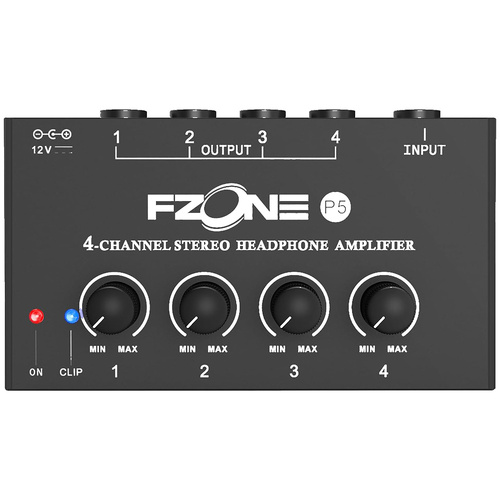 FZONE P5 Portable 4-Channel Stereo Headphone Amplifier