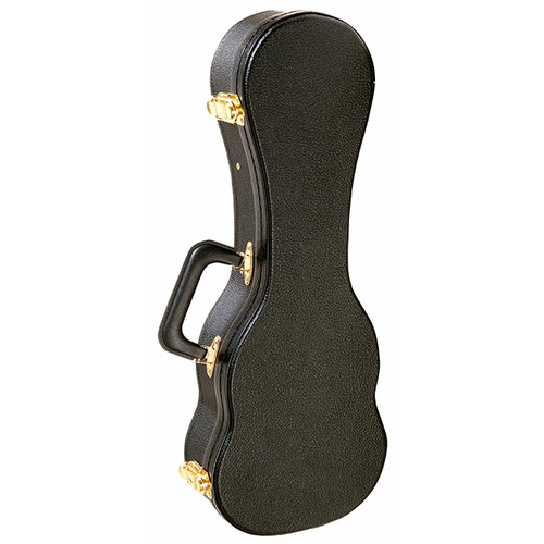 On Stage Shaped Soprano Ukulele Hardcase in Black