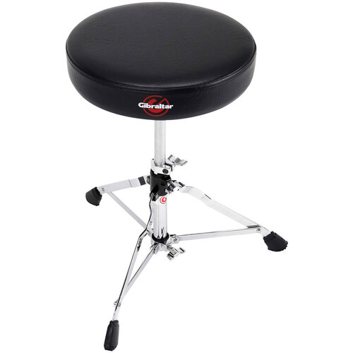 Gibraltar 5600 Series Single Braced Round Drum Throne in Black