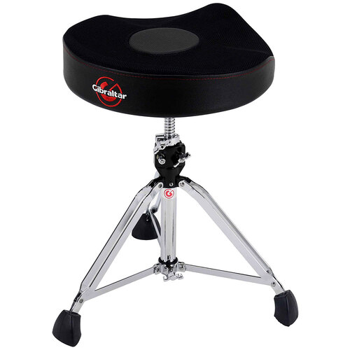 Gibraltar 9600 Series Drum Throne with Oversized Motostyle Seat with Thigh Cutouts