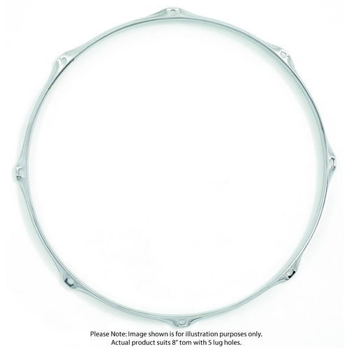 Gibraltar 8"/5 Lug Tom Steel Power Hoop (Pk-1)