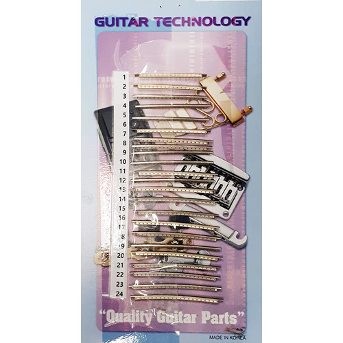 GT Nickel/Silver 24-Fret Bass Guitar Fretwire Set (2.70mm)
