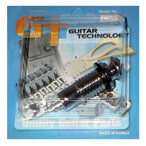 GT Threaded End Pin Jack Socket in Chrome (Pk-1)