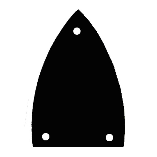 GT Truss Rod Cover Plate in Black Finish (Pk-1)