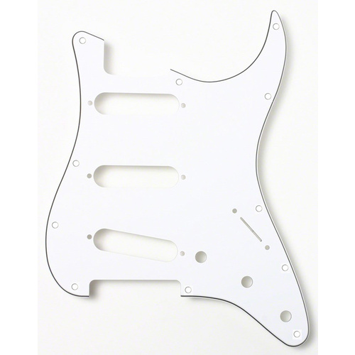 GT 3-Ply ST-Style 3SC Electric Guitar Pickguard in White (Pk-1)