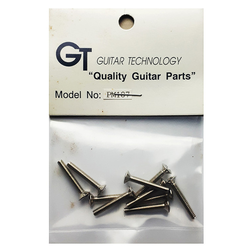 GT Machined Screw with Oval Head in Nickel Finish - 2.75mm x 18mm (Pk-10)