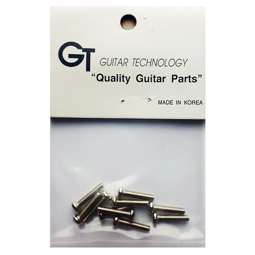 GT Machined Screws with Round Head in Nickel Finish - 2.7mm x 13.5mm (Pk-10)