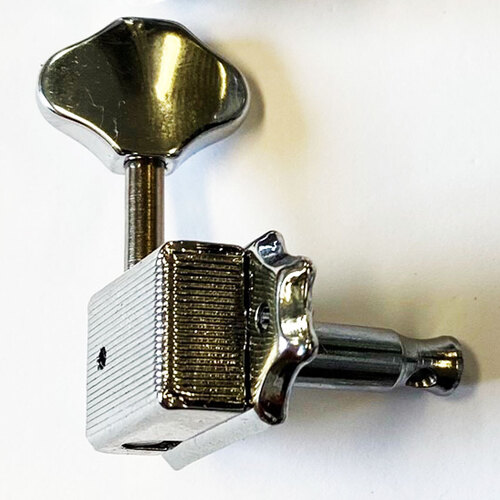 GT Vintage Covered Ukulele Tuning Machines in Nickel Finish (Set of 4)