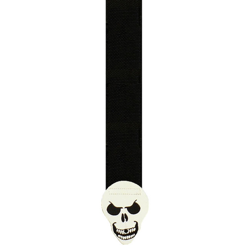 Hot Picks 2" Nylon "Grave Picker" Guitar Strap in Black