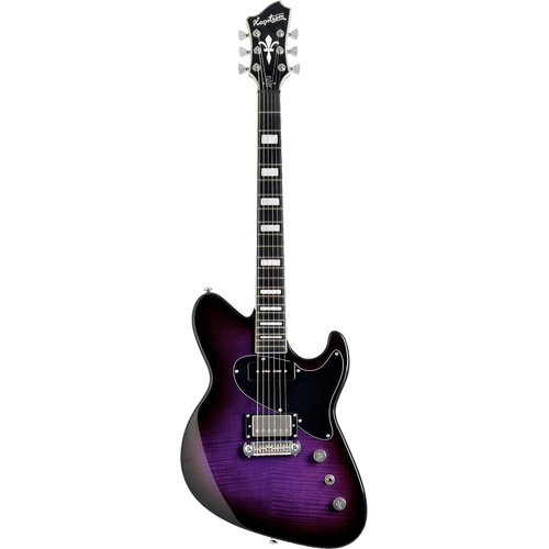 Hagstrom Adina Electric Guitar in Purple Burst Gloss
