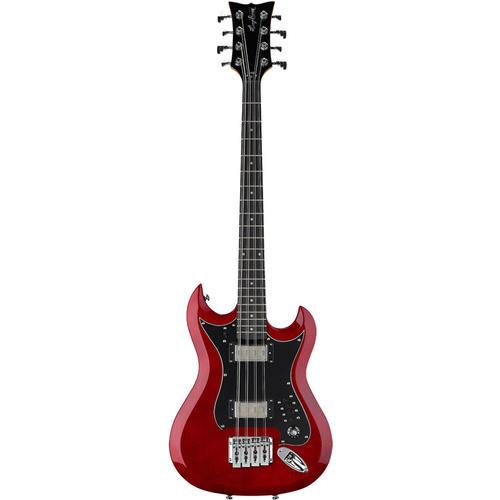 Hagstrom H8-II 8-String Bass Guitar in Wild Cherry Transparent Gloss