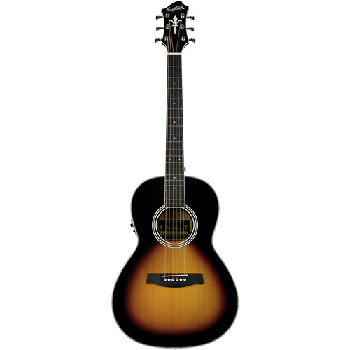 Hagstrom Seafarer II Series Parlor AC/EL Guitar in Tobacco Sunburst