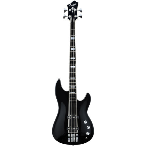 Hagstrom Super Swede Bass Guitar in Black Gloss