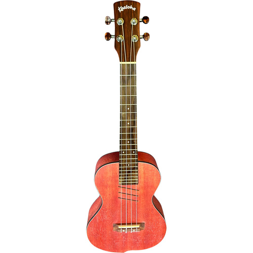 Kealoha JU-Series Concert Ukulele with Offset Design in Red Stain Finish
