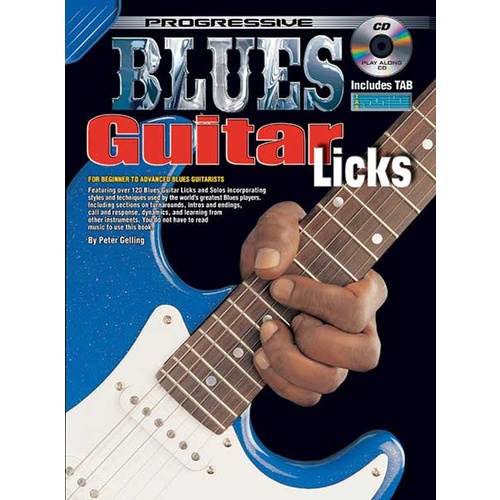 Progressive Blues Guitar Licks Book/CD