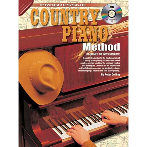 Progressive Country Piano Method Book/CD