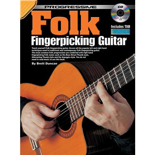 Progressive Folk Fingerpicking Guitar Book/CD