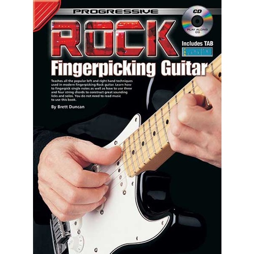 Progressive Rock Fingerpicking Guitar Book/CD Learn To Play Books
