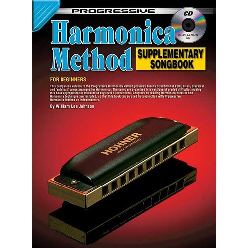 Progressive Harmonica Method Supplementary Songbook Book/CD