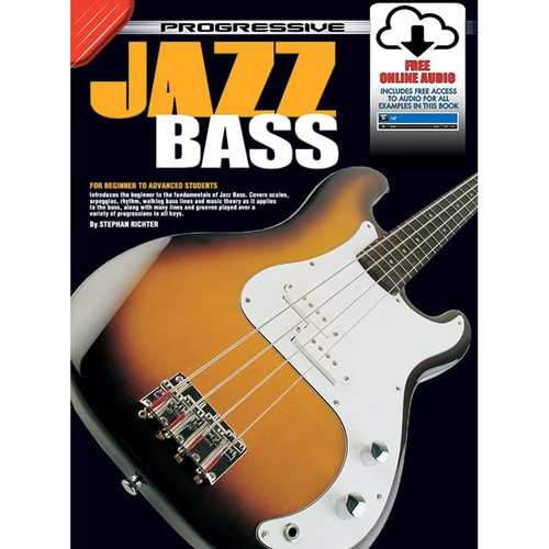Progressive Jazz Bass Book/Online Audio