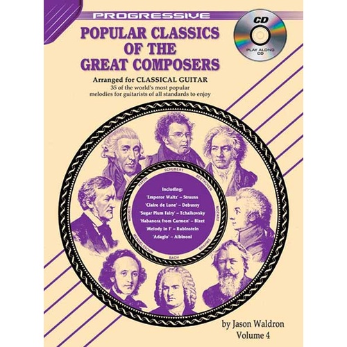 Progressive Popular Classics Of The Great Composers Volume 4 Book/CD